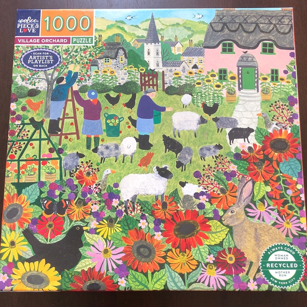 EeBoo Village orchard 1000 piece puzzle